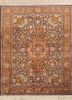 gulmarg red and orange silk hand knotted Rug - HeadShot