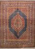 gulmarg blue wool hand knotted Rug - HeadShot gulmarg blue wool hand knotted Rug - HeadShot