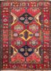 kiaan red and orange wool hand knotted Rug - HeadShot