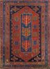 kiaan red and orange wool hand knotted Rug - HeadShot kiaan red and orange wool hand knotted Rug - HeadShot