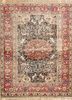 aalam red and orange wool hand knotted Rug - HeadShot aalam red and orange wool hand knotted Rug - HeadShot