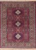 aalam red and orange wool hand knotted Rug - HeadShot aalam red and orange wool hand knotted Rug - HeadShot