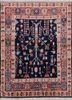 nuray blue wool hand knotted Rug - HeadShot