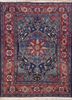 aalam blue wool hand knotted Rug - HeadShot aalam blue wool hand knotted Rug - HeadShot