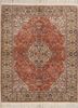 aalam red and orange wool hand knotted Rug - HeadShot aalam red and orange wool hand knotted Rug - HeadShot