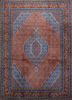 aalam red and orange wool hand knotted Rug - HeadShot aalam red and orange wool hand knotted Rug - HeadShot