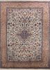 aalam gold wool hand knotted Rug - HeadShot