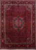 aalam red and orange wool hand knotted Rug - HeadShot