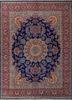 aalam blue wool hand knotted Rug - HeadShot aalam blue wool hand knotted Rug - HeadShot