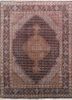aalam blue wool hand knotted Rug - HeadShot aalam blue wool hand knotted Rug - HeadShot