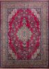aalam red and orange wool hand knotted Rug - HeadShot aalam red and orange wool hand knotted Rug - HeadShot