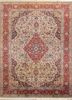 aalam gold wool hand knotted Rug - HeadShot