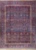aalam blue wool hand knotted Rug - HeadShot aalam blue wool hand knotted Rug - HeadShot