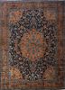 aalam blue wool hand knotted Rug - HeadShot aalam blue wool hand knotted Rug - HeadShot