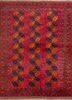 kiaan red and orange wool hand knotted Rug - HeadShot kiaan red and orange wool hand knotted Rug - HeadShot