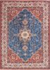 aalam blue wool hand knotted Rug - HeadShot aalam blue wool hand knotted Rug - HeadShot