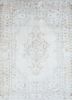 vintage ivory wool hand knotted Rug - HeadShot vintage ivory wool hand knotted Rug - HeadShot