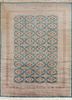 kiaan blue wool hand knotted Rug - HeadShot