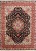 aalam grey and black wool hand knotted Rug - HeadShot aalam grey and black wool hand knotted Rug - HeadShot