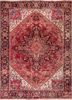 aalam red and orange wool hand knotted Rug - HeadShot aalam red and orange wool hand knotted Rug - HeadShot