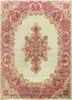 aalam green wool hand knotted Rug - HeadShot aalam green wool hand knotted Rug - HeadShot