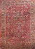 aalam red and orange wool hand knotted Rug - HeadShot aalam red and orange wool hand knotted Rug - HeadShot