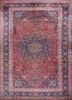 aalam red and orange wool hand knotted Rug - HeadShot aalam red and orange wool hand knotted Rug - HeadShot