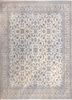aalam ivory wool and silk hand knotted Rug - HeadShot aalam ivory wool and silk hand knotted Rug - HeadShot