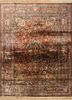 gulmarg red and orange silk hand knotted Rug - HeadShot gulmarg red and orange silk hand knotted Rug - HeadShot