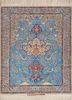 gulmarg blue wool hand knotted Rug - HeadShot gulmarg blue wool hand knotted Rug - HeadShot