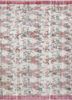 vintage red and orange wool hand knotted Rug - HeadShot