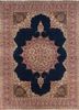 aalam blue wool hand knotted Rug - HeadShot aalam blue wool hand knotted Rug - HeadShot
