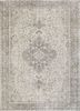 vintage beige and brown wool hand knotted Rug - HeadShot