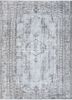 vintage grey and black wool hand knotted Rug - HeadShot vintage grey and black wool hand knotted Rug - HeadShot