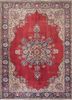 aalam red and orange wool hand knotted Rug - HeadShot aalam red and orange wool hand knotted Rug - HeadShot