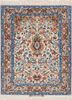 aalam ivory wool and silk hand knotted Rug - HeadShot aalam ivory wool and silk hand knotted Rug - HeadShot