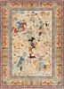 aalam ivory wool hand knotted Rug - HeadShot aalam ivory wool hand knotted Rug - HeadShot