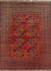 kiaan red and orange wool hand knotted Rug - HeadShot kiaan red and orange wool hand knotted Rug - HeadShot