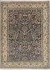 gulmarg blue wool and silk hand knotted Rug - HeadShot gulmarg blue wool and silk hand knotted Rug - HeadShot