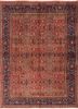 aalam red and orange wool hand knotted Rug - HeadShot aalam red and orange wool hand knotted Rug - HeadShot