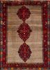 nuray beige and brown wool hand knotted Rug - HeadShot nuray beige and brown wool hand knotted Rug - HeadShot