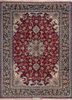 aalam red and orange wool hand knotted Rug - HeadShot aalam red and orange wool hand knotted Rug - HeadShot