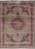aalam green wool hand knotted Rug - HeadShot