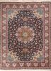 aalam blue wool hand knotted Rug - HeadShot aalam blue wool hand knotted Rug - HeadShot