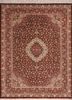 aalam red and orange wool and silk hand knotted Rug - HeadShot aalam red and orange wool and silk hand knotted Rug - HeadShot