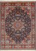 aalam blue wool hand knotted Rug - HeadShot aalam blue wool hand knotted Rug - HeadShot