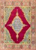 aalam pink and purple wool hand knotted Rug - HeadShot aalam pink and purple wool hand knotted Rug - HeadShot