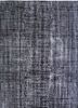lacuna grey and black wool hand knotted Rug - HeadShot