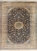 aalam blue wool hand knotted Rug - HeadShot aalam blue wool hand knotted Rug - HeadShot