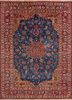 aalam blue wool hand knotted Rug - HeadShot aalam blue wool hand knotted Rug - HeadShot